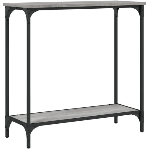  Konzolni stol siva boja hrasta 75x30,5x75 cm konstruirano drvo Slike