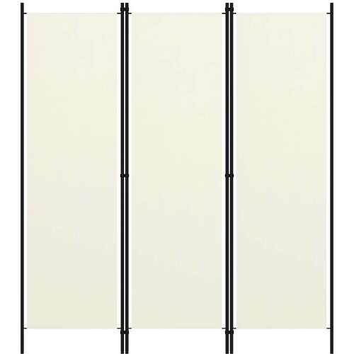 Sobna pregrada s 3 panela krem-bijela 150 x 180 cm Cijene