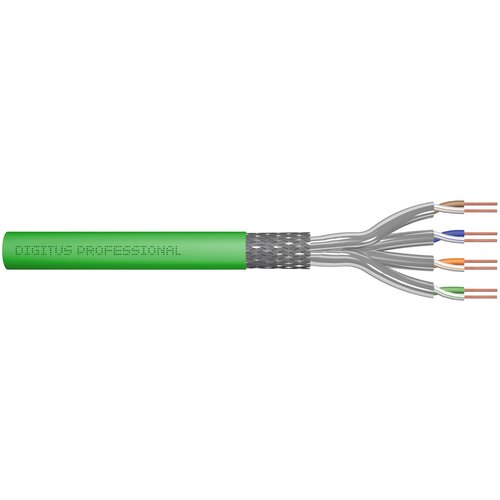 Digitus Installation cable cat.8.2, S /FTP, Dca, AWG 22 /1, LSOH, 100m, green Slike