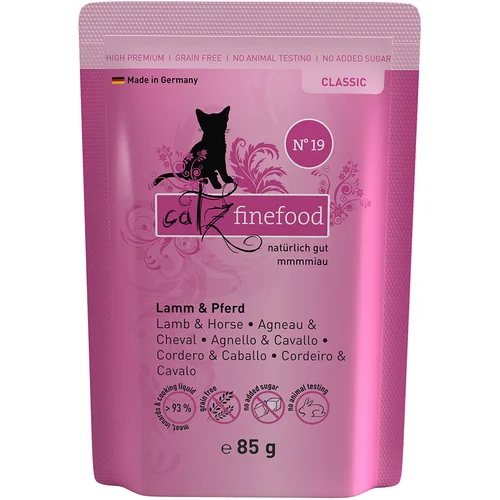 catz finefood Varčno pakiranje 16 x 85 g - Jagnjetina & konj