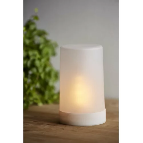 Star Trading bijeli LED svjetlosni ukras Flame Candle, visina 14,5 cm