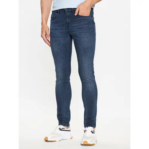 Boss Jeans hlače Delaware3-1 50488460 Mornarsko modra Slim Fit