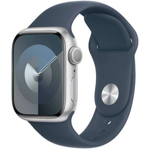 Apple SAT pametni, 1.69&amp;quot; LTPO OLED zaslon, vodootporan BT, WiFi - Watch Series 9 GPS 41mm, Srebrne boje Slike