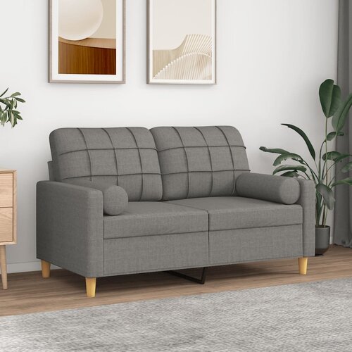 vidaXL Ukrasni jastuci 2 kom tamnosivi Ø 15 x 50 cm od tkanine Cijene