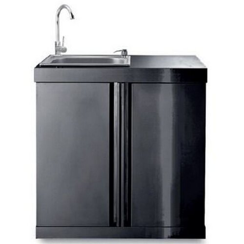 MyOutdoorKitchen Crni inox modul sa sudoperom i ormarićem 7901 Cijene