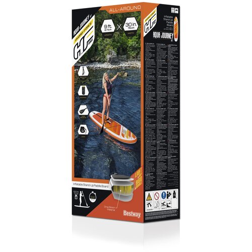 Lean Toys Napihljiva sup deska Hydro-Force 274 x 76 x 12 cm Bestway 65349 Slike