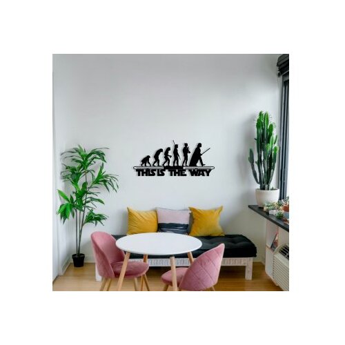 Wallity Zidna dekoracija Evrim, 69x30cm, Crna Slike