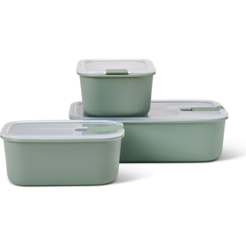 Mepal Posode s hermetičnim zapiranjem EasyClip, 3-delni komplet (2 x 700 ml + 1 x 1500 ml) - Nordic Sage Slike