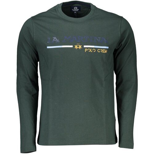 La Martina GREEN MEN&amp;amp;#39;S LONG SLEEVE T-SHIRT Slike