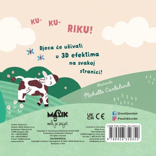 MALIK pop-up iznenađenja-seoske životinje Cene