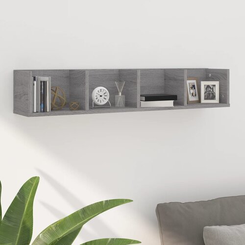 vidaXL Zidna polica za CD-ove boja hrasta sonome 100x18x18 cm drvena Cijene