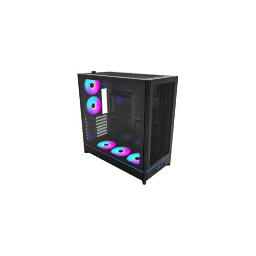 MONTECH Case HS01 PRO PC Mid tower, ATX, ARGB, Black 5x 120mm fans Cijene