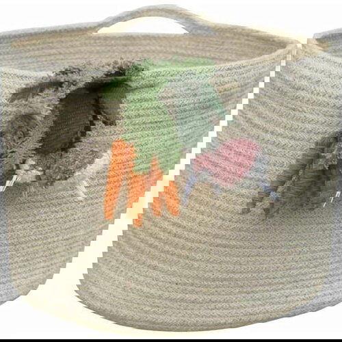 Lorena Canals Krem tekstilna dječja kutija za pohranu &amp;oslash; 30x23 cm Veggies &amp;ndash; Slike