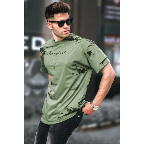 Madmext Green Over Fit Men's T-Shirt 5207