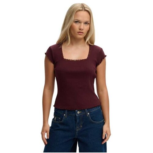 Superdry bordo ženska majica Cene
