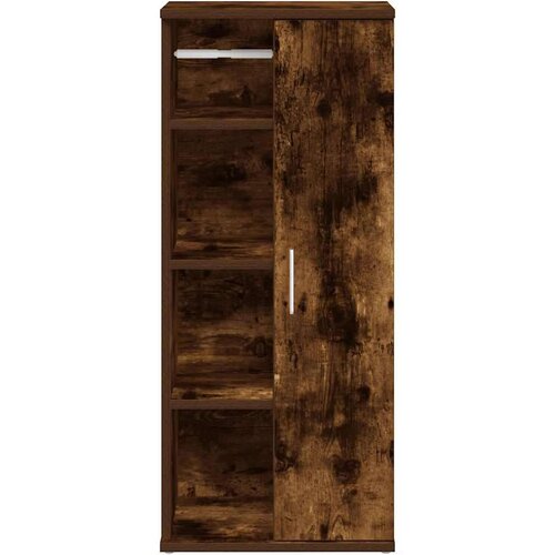 VidaXL Kupaonski ormarić s držačem za role boja hrasta 39x22x90 cm Slike
