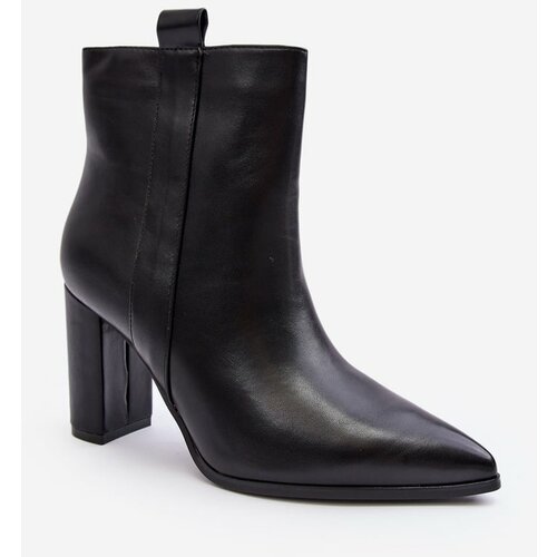 Kesi Women's leather ankle boots Black Vevine Cene