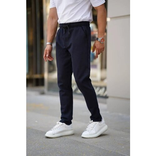 Dewberry 28229 Elastic Lace Mens Jogger Pants-NAVY BLUE Cijene