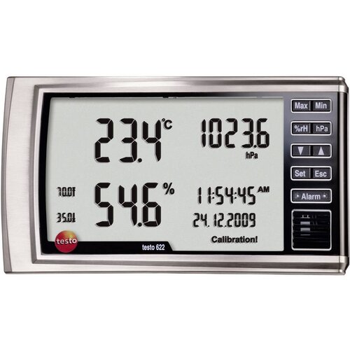 Testo Merilnik vlažnosti zraka (higrometer) 622 0 % rF 100 % rF kalibracija narejena po: delovnih standardih, (20634648) Slike