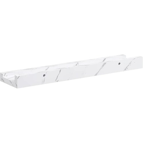  Polica na zidu s policom 2 pcs Bijeli mramor 40 x 9 x 3 cm Slike