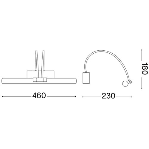 Ideal Lux - LED osvetljenje za slike MIRROR LED/4,6W/230V sjajni hrom Slike