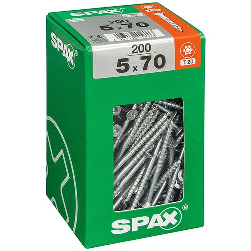 SPAX Univerzalni vijaki Spax T-star plus (&amp;Oslash; x D: 5 mm x 70 mm, pocinkani, 200 kosov) Slike