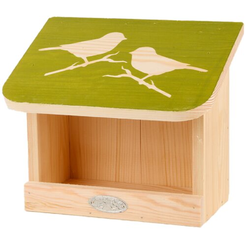 Esschert Design Ptičja krmilnica Esschert Best for Birds (15,4 x 23 x 21,1 cm, natur in zelena, les) Cene
