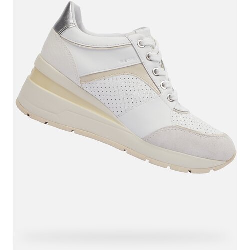 Geox White women&amp;#039;s sneakers Zosma - Women&amp;#039;s Slike