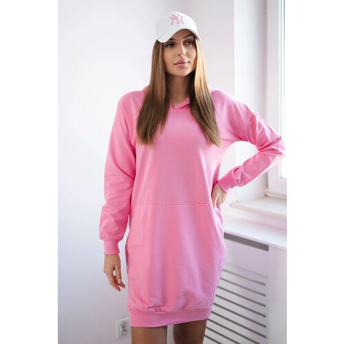 Kesi Light pink dress with hood Cene