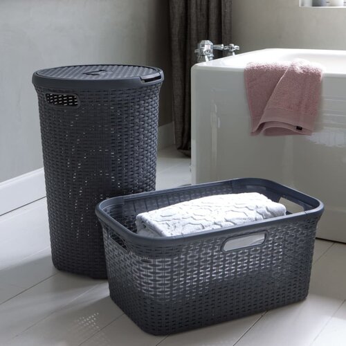 Curver Košara za perilo Style 45L antracit Cene