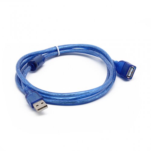  Kabl USB A/F transparent plavi 1.5m Cene