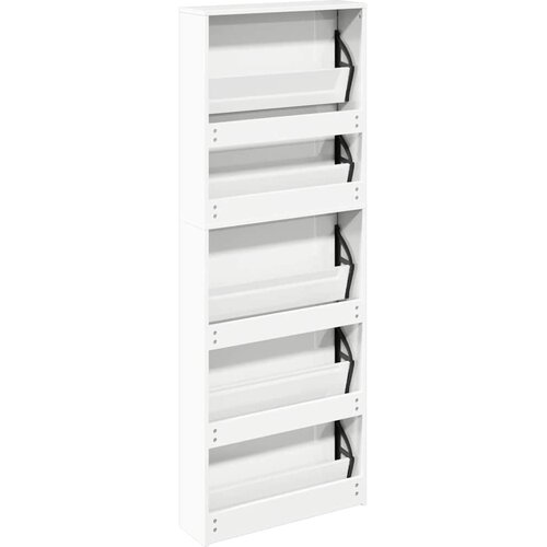  za cipele s ogledalom i 5 razina bijeli 63x17x169,5 cm Slike