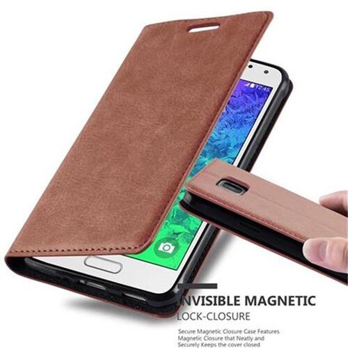 Cadorabo Ohi&scaron;je, združljivo z Samsung Galaxy ALPHA v kapučino rjava - Za&scaron;čitni ovitek z magnetnim zapiranjem, stoječo funkcijo in režo za kartice, (20560816) Cene