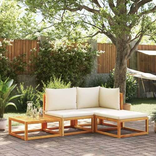  4-dijelni set vrtnih sofa s jastucima masivno bagremovo drvo Cijene