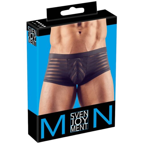 Svenjoyment Prozirne prugaste bokserice (crne) - XL Slike