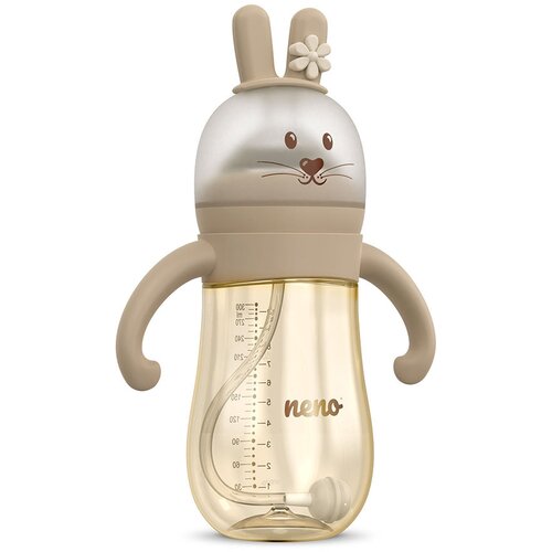 Neno MIO Rabbit 3u1 bočica za hranjenje 300 ml, Brown Slike