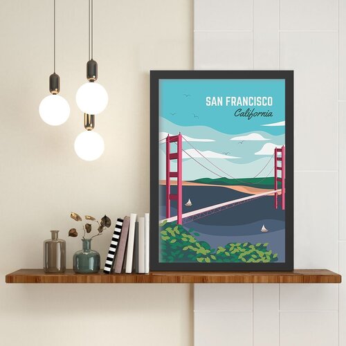 Wallity Uramljena slika San Francisco 3, 40x55 cm Cene