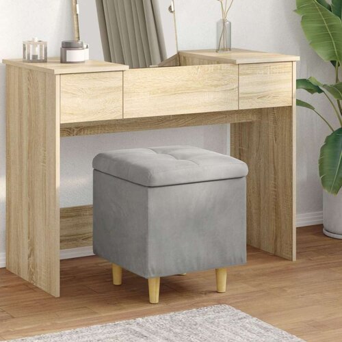  Otoman za pohranu Svijetlo siva 40 x 40 x 45 cm Bar&amp;scaron;un - Svjetlosiva 40 cm Bar&amp;scaron;un Slike