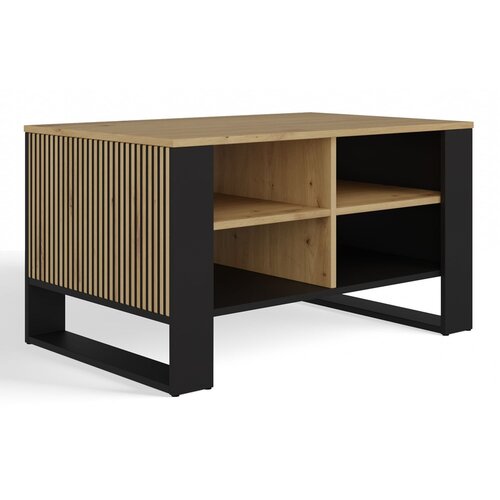 Shumee Moderna klubska mizica 4P SLIM, ČRNI ARTISAN HRAST, (21560479) Cene