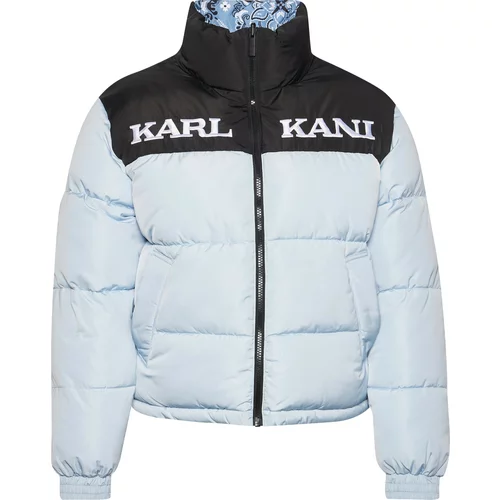 Karl Kani Zimska jakna modra / svetlo modra / črna / bela