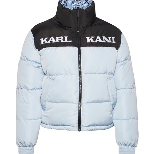 Karl Kani Zimska jakna plava / svijetloplava / crna / bijela Slike