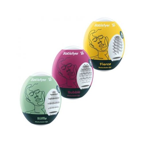 Satisfyer Masturbator Egg Set Riffle,Bubble,Fierce 3 pack Cijene