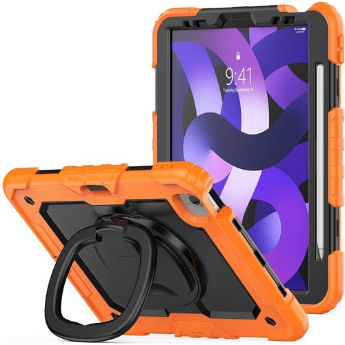 NIKCORP Ovitek za iPad Pro 11 (2021/20/18), trpežna za&scaron;čita, 360&deg; vrtljivo stojalo, držalo za pisalo, ročaj, silikon, oranžen, (5000139212) Cene