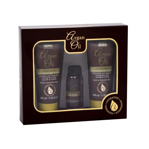 Xpel Argan Oil set: &amp;scaron;ampon za lase 100 ml + balzam za lase 100 ml + serum za lase 30 ml za ženske Slike