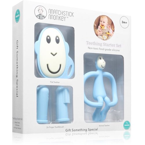 Matchstick monkey Starter Set Monkey Light Blue poklon set za djecu 3m+ 1 kom Slike