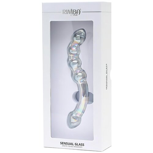 Rimba Xena - dvojni stekleni dildo (prosojen) Slike