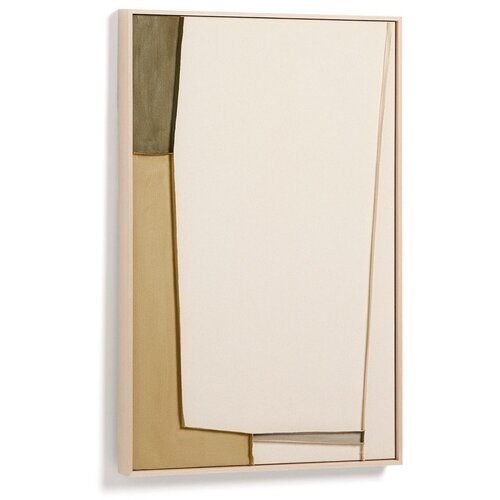 Kave Home Ručno oslikana/3D slika s okvirom/na platnu 60x90 cm Deravia &ndash; Cijene