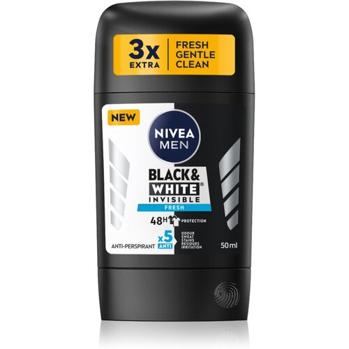 Nivea Men Black & White Invisible Fresh trdi antiperspirant za moške 50 ml Cene