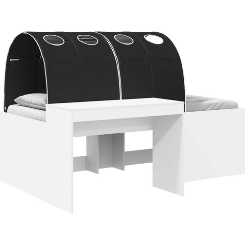  Krevet s tunelom 4 pcs Artisian hrast i crna Konstruirano drvo Slike