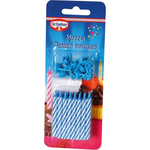 Dr. Oetker Rojstnodnevne sveče - modra Slike
